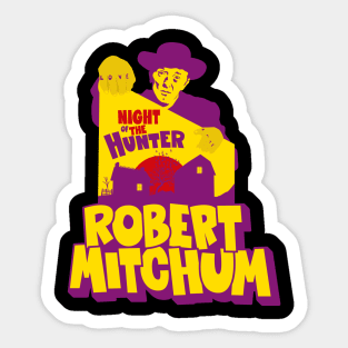 The Night of the Hunter: Captivating Robert Mitchum's Iconic Performance Sticker